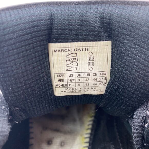 Fitville Marca Rebound Core Black Sneaker Shoes Size 10 XWide 11.5 Womens Lace - Picture 10 of 11